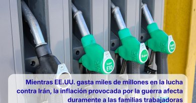 Mientras EE.UU. gasta miles de millones en la lucha contra Irán, la inflación provocada por la guerra afecta duramente a las familias trabajadoras