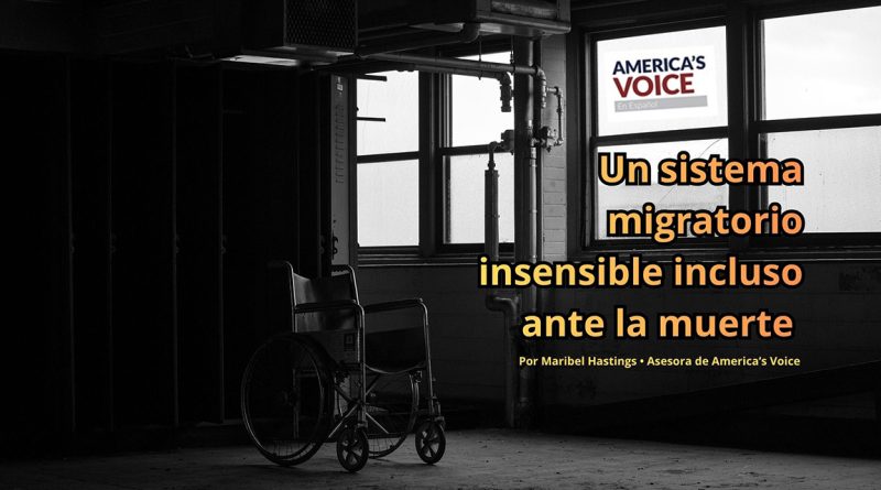 Un sistema migratorio insensible incluso ante la muerte 