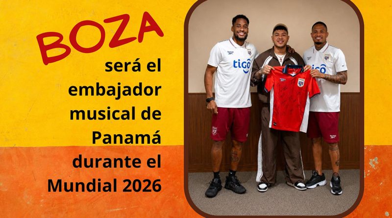 Boza será el embajador musical de Panamá durante el Mundial 2026