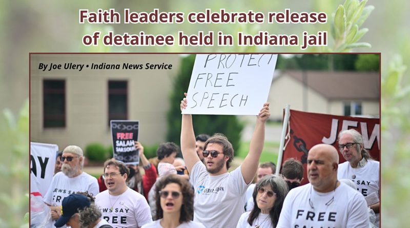 Faith leaders celebrate release of detainee held in Indiana jail