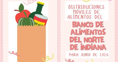 Distribuciones móviles de alimentos del Banco de Alimentos del Norte de Indiana para junio de 2026