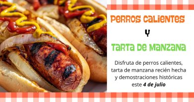 Perros calientes y tarta de manzana