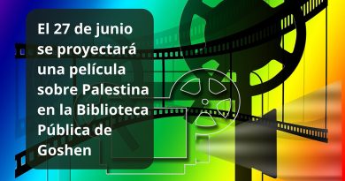 El 27 de junio se proyectará una película sobre Palestina en la Biblioteca Pública de Goshen