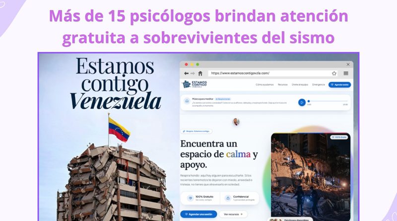 Más de 15 psicólogos brindan atención gratuita a sobrevivientes del sismo