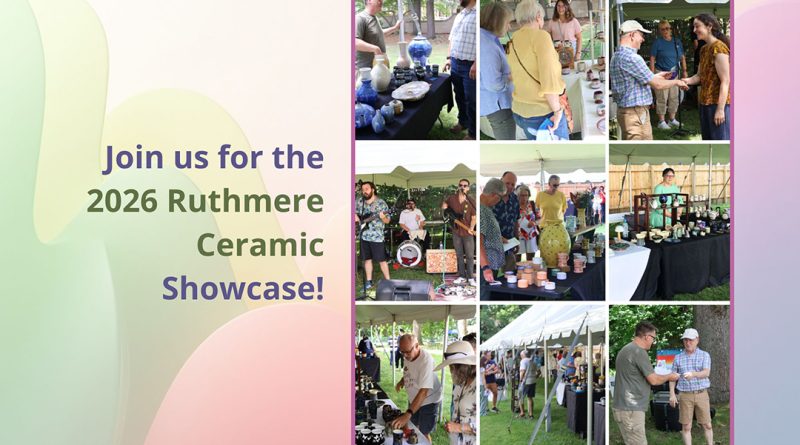 Join us for the 2026 Ruthmere Ceramic Showcase!