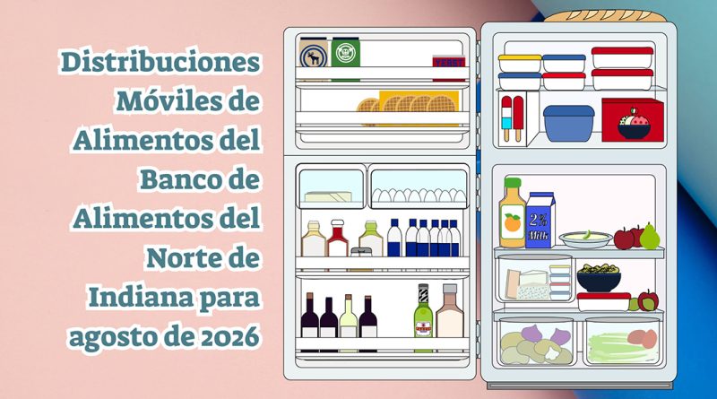 Distribuciones Móviles de Alimentos del Banco de Alimentos del Norte de Indiana para agosto de 2026