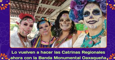 Lo vuelven a hacer las Catrinas Regionales ahora con la Banda Monumental Oaxaqueña