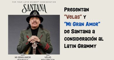 Presentan “Velas” y “Mi Gran Amor” de Santana a consideración al Latin Grammy
