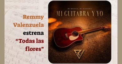 Remmy Valenzuela estrena “Todas las flores”